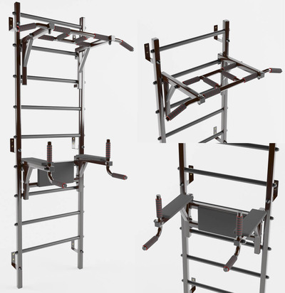 Swedish Ladder健身器材3D模型（OBJ,MAX）