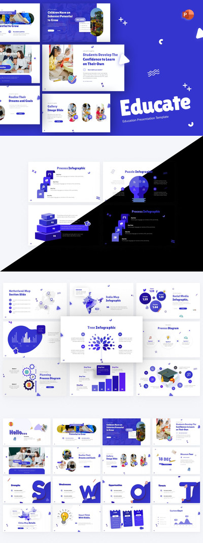 教育机构 PPT模板 (PPTX)