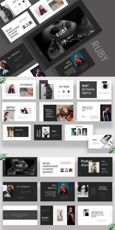 品牌代理 PPT模板 (PPTX)