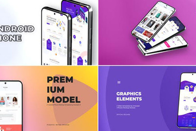 安卓手机样机App演示视频PR模板[prproj]