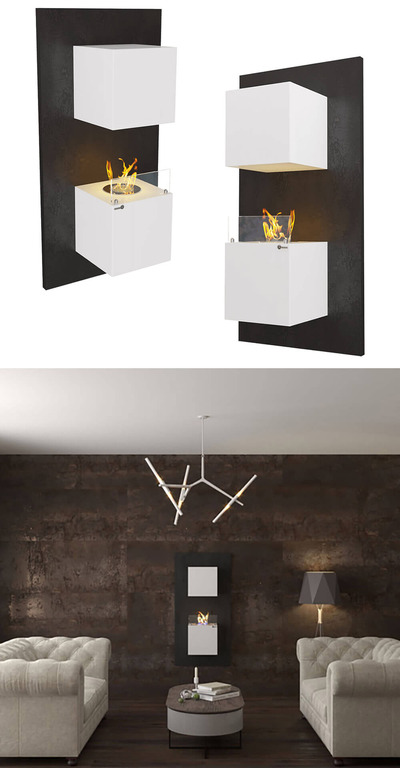 Kronco Antrax壁挂式仿真壁炉3D模型（OBJ,FBX,MAX）