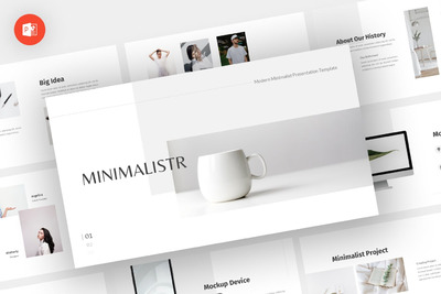 极简主义产品展示PPT模板 (PPT,PPTX)