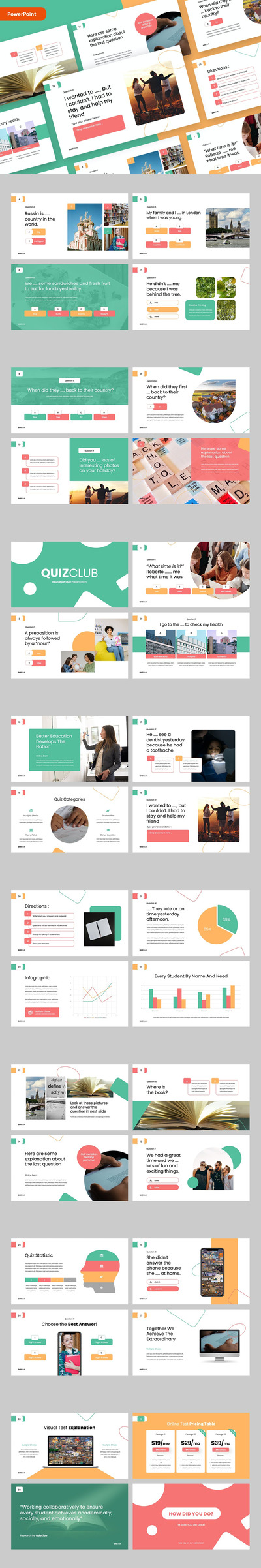 教育行业风格PPT模板 (PPTX)