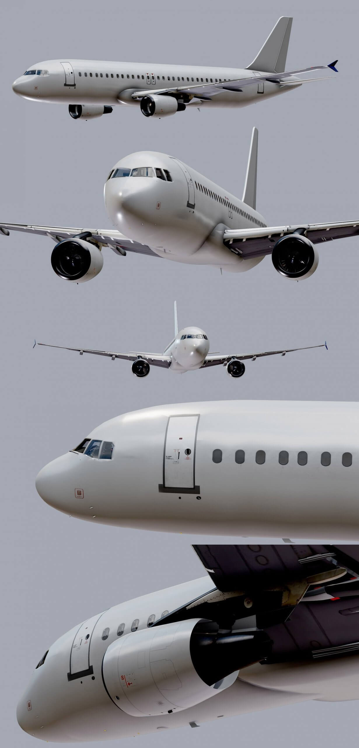 Airbus A320飞机3D模型（OBJ,FBX,MAX）