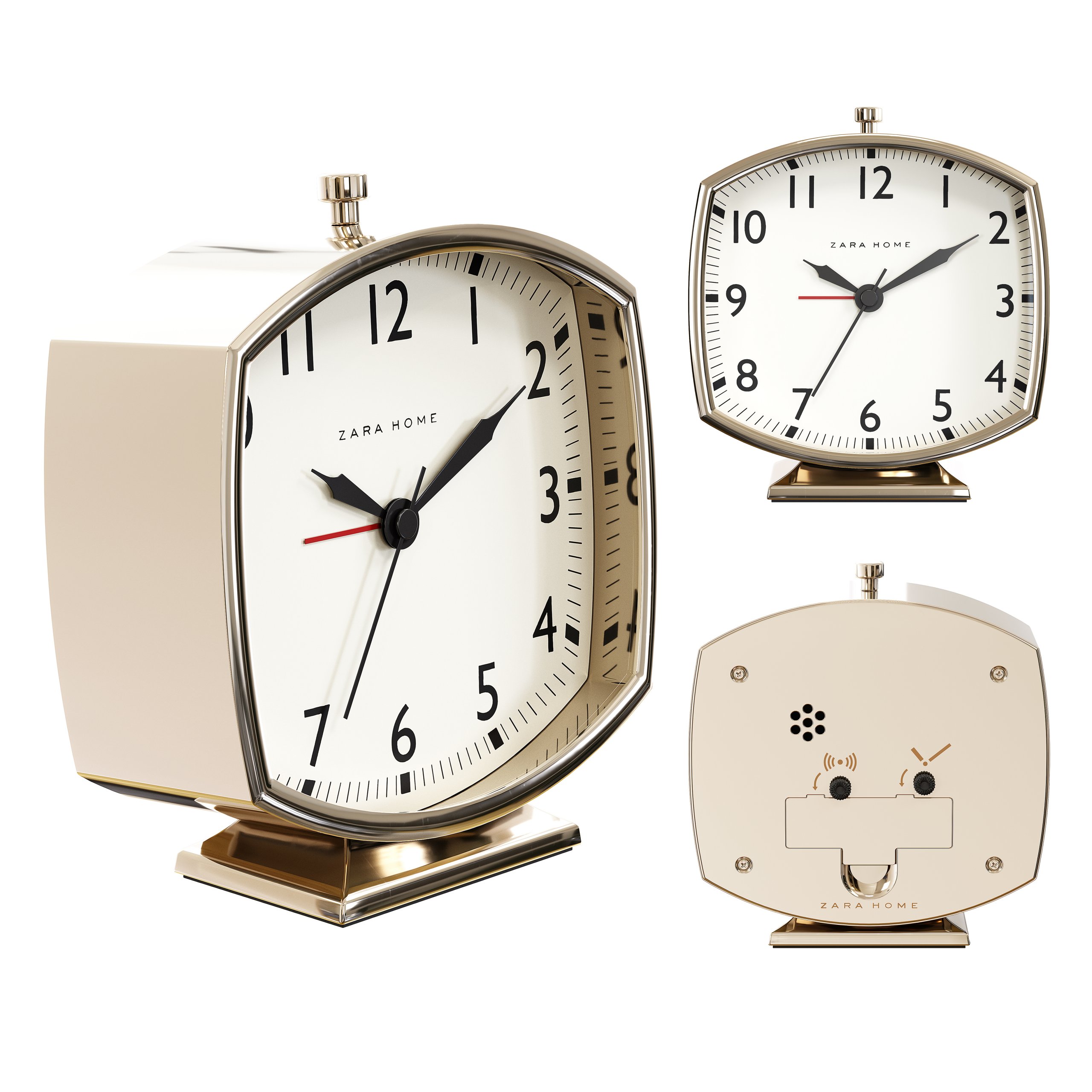 Zara Home复古风钟表3D模型（OBJ,MAX）
