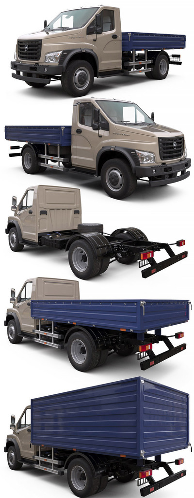 GAZon NEXT卡车3D模型（OBJ,FBX,MAX）