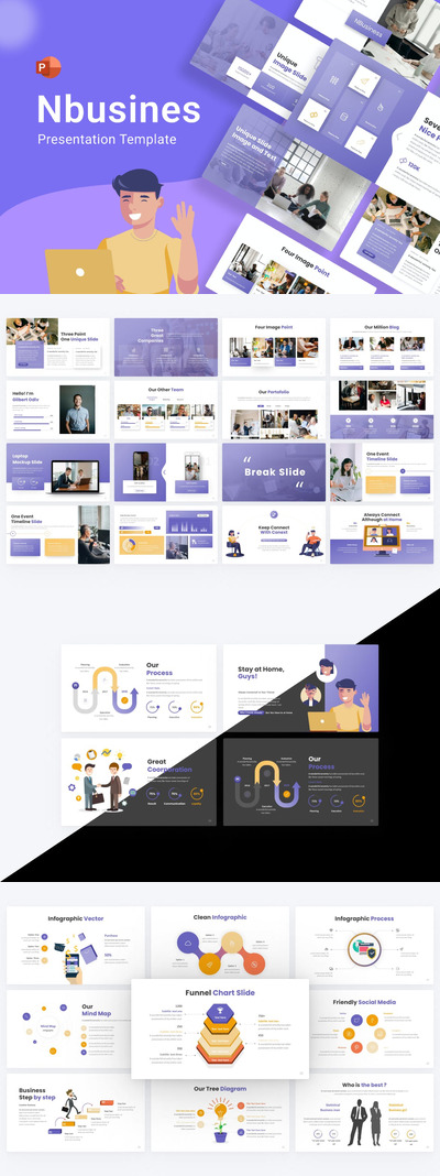 商业模式展示PPT模版 (PPTX)