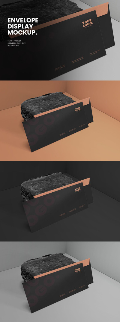 信封设计品牌展示样机 (PSD)