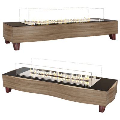 Kronco wave波浪形落地仿真壁炉3D模型（OBJ,FBX,MAX）