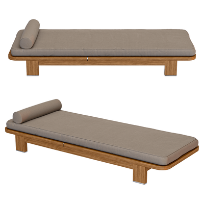 Yachtline Design LAGOON系列实木结构布艺软垫躺椅3D模型（OBJ,FBX,MAX）