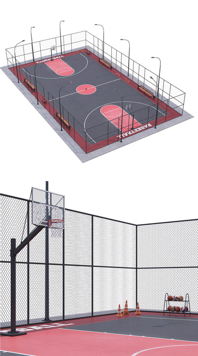 篮球场3D模型（FBX,MAX）