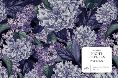 奢华风格花卉图案 (JPG)