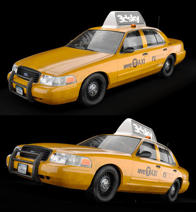 纽约的士 出租车3D模型（FBX,MAX）