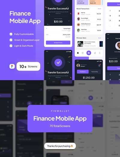 金融钱包 App (Part 2)APP UI KIT