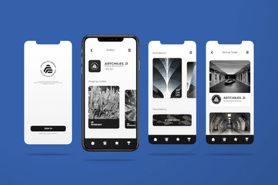 App UI设计展示手机屏幕样机 (PSD,JPG,PDF)