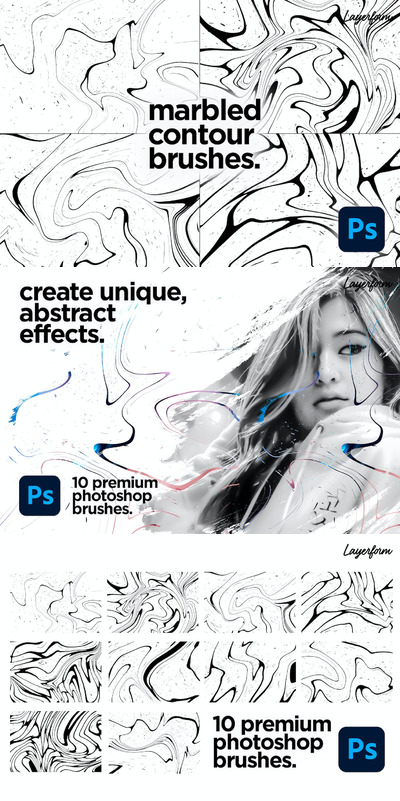 时尚高端清新时尚的大理石背景底纹纹理photoshop笔刷集合