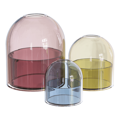 AYTM TOTA系列彩色双层玻璃花瓶3D模型（OBJ,FBX,MAX）