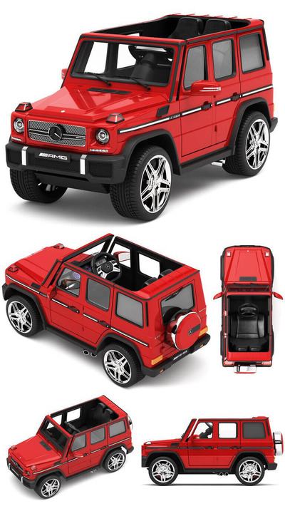 梅赛德斯奔驰G65 AMG儿童电动车3D模型（FBX,MAX）