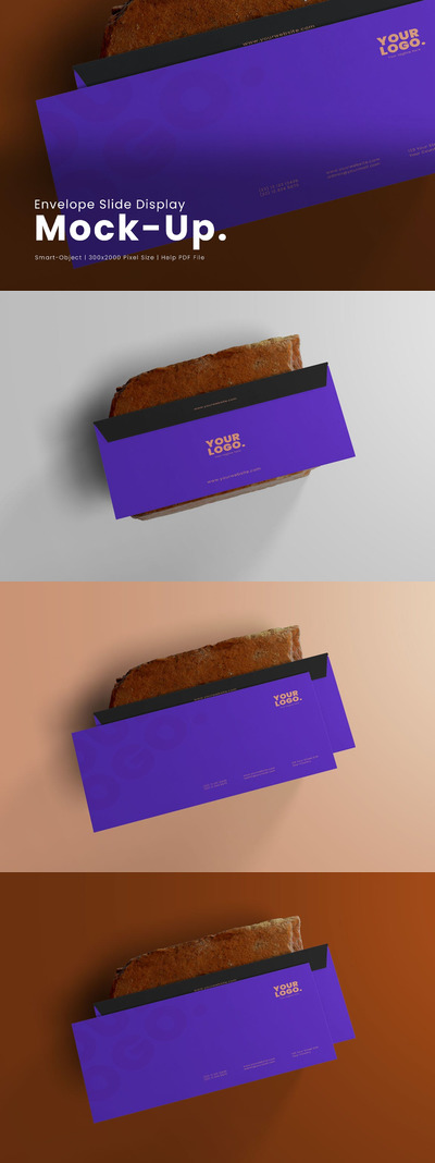 信封品牌设计展示样机 (PSD)