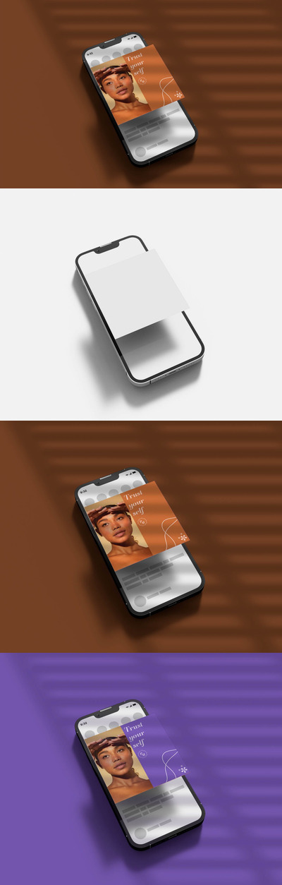 iPhone智能手机屏幕样机 (PSD)