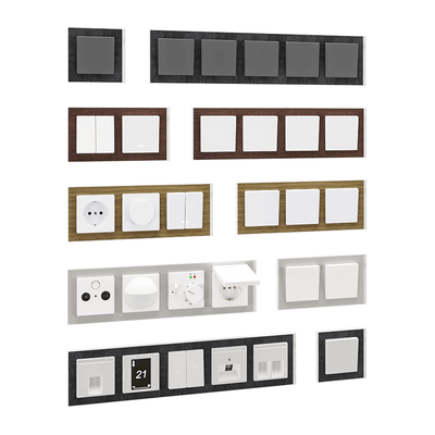 Schneider施耐德M-Pure Decor开关和插座系列3D模型（OBJ,FBX,MAX）
