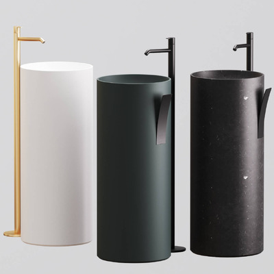 西班牙INBANI strato系列圆柱形高洗手盆洗脸盆3D模型（OBJ,MAX）