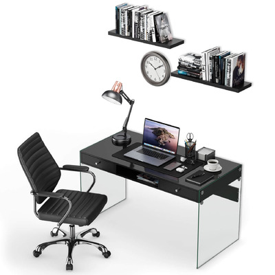 包含Macbook Pro和台灯咖啡文具手机等在内的工作场景办公桌椅3D模型（OBJ,MAX）