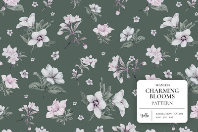 奢华风格花卉背景 (JPG,PNG)