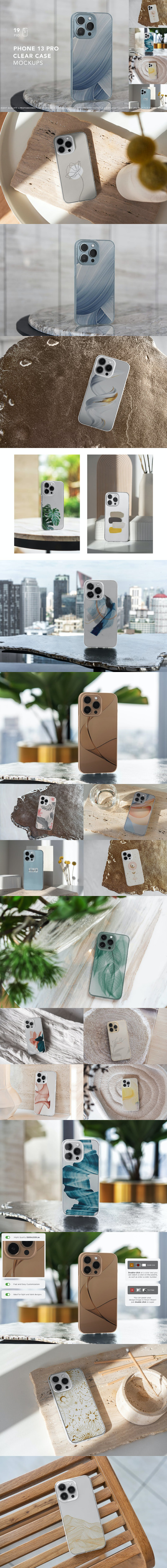 iPhone 13 Pro手机外壳设计样机 (PSD,2.8GB)