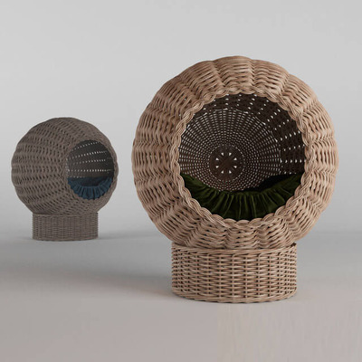 藤编宠物窝3D模型（FBX,MAX）