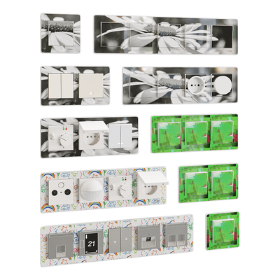 Schneider施耐德M-Creativ系列开关板和插座3D模型（OBJ,FBX,MAX）