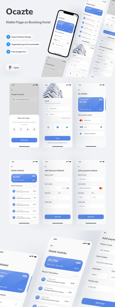 酒店预订App UI Kit (FIG)