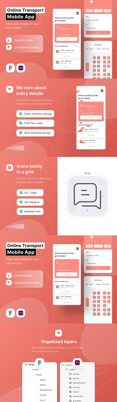 在线翻译App UI Kit (FIG,SKETCH)