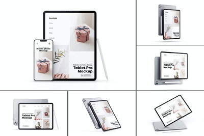 Ipad Pro苹果平板电脑样机 (PSD)