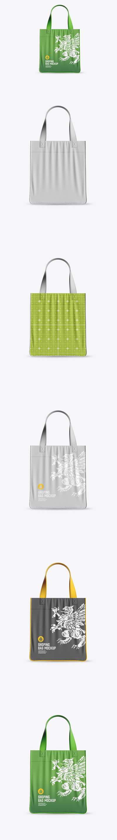 帆布购物袋品牌设计样机 (PSD)