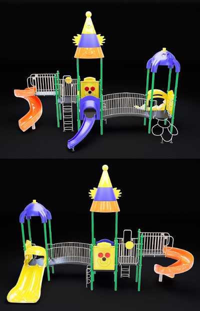 Kraina Czarow WD-CR146儿童滑梯乐园3D模型（FBX,MAX）