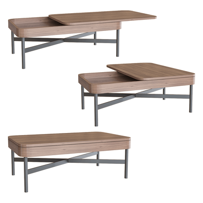 ZZOK Milosh tendence系列长方形圆角咖啡桌茶几3D模型（OBJ,FBX,MAX）