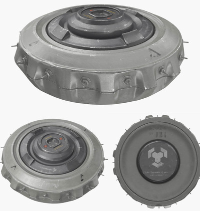 地雷3D模型（OBJ,FBX,MAX）