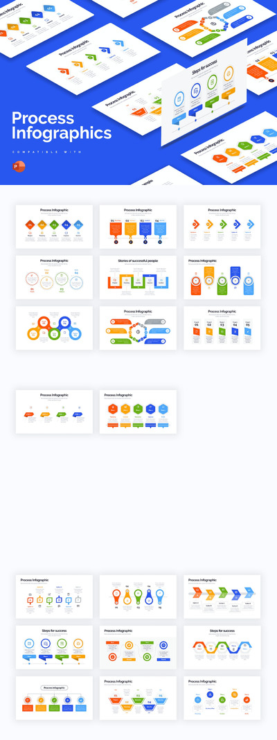 常用数据展示PPT模版 (PPTX)