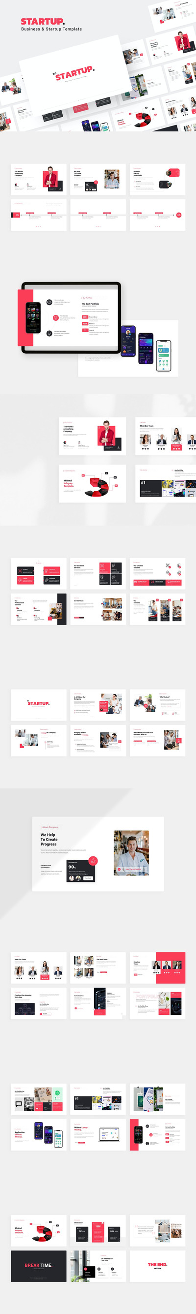 商业项目启动PPT模版 (PPTX,PPT)