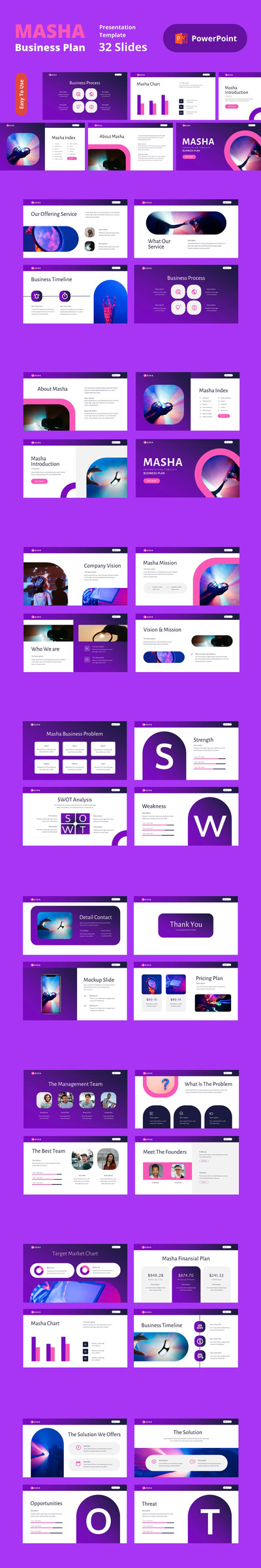 商业计划书PPT模版 (PPTX)