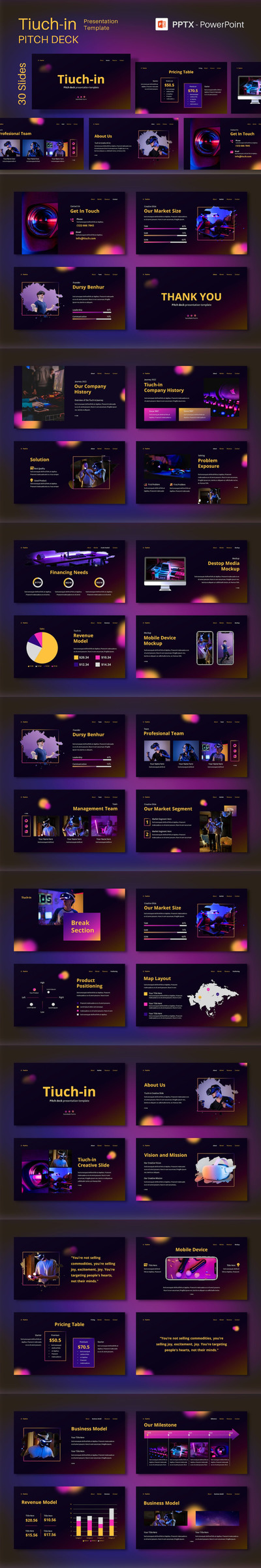 数据展示PPT模版 (PPTX)