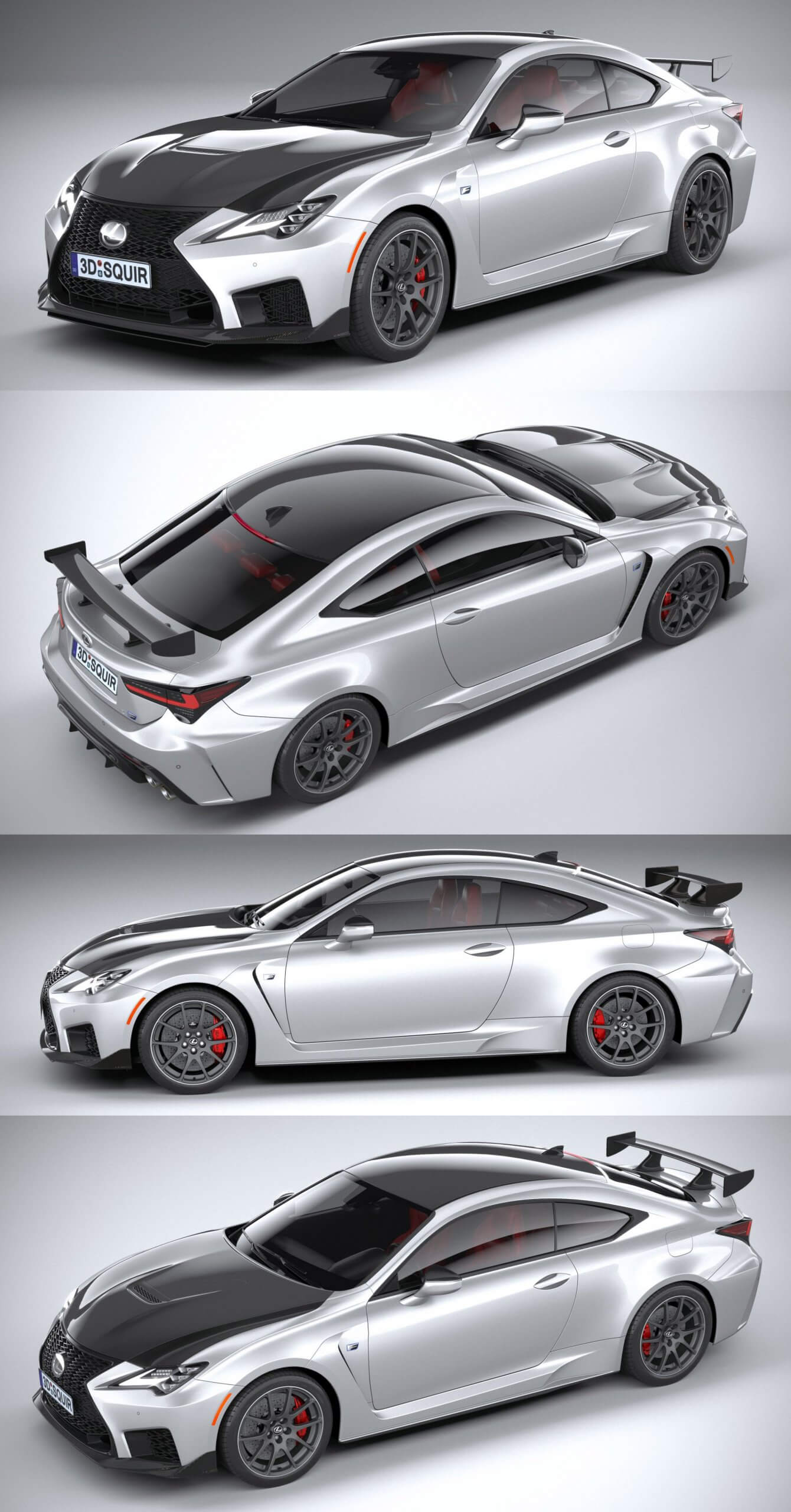 2020款Lexus雷克萨斯Racing concept汽车3D模型（OBJ,FBX,MAX,C4D,LWO）