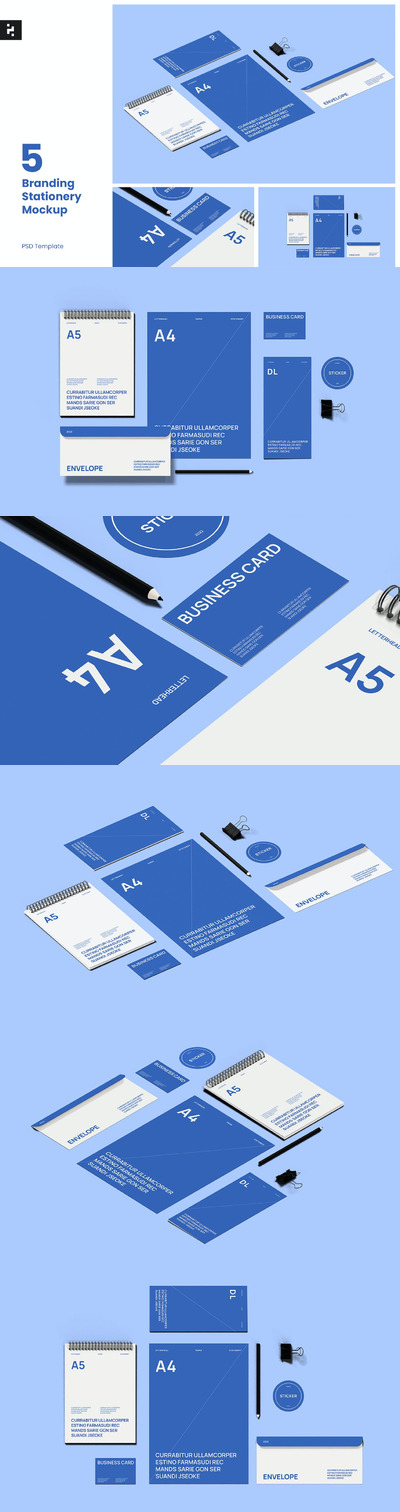 品牌文具样机PSD模板 (PSD)