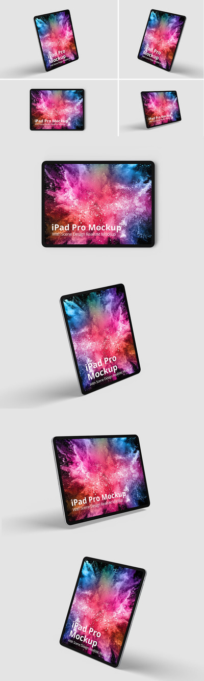 iPad Pro苹果平板电脑样机 (PSD)