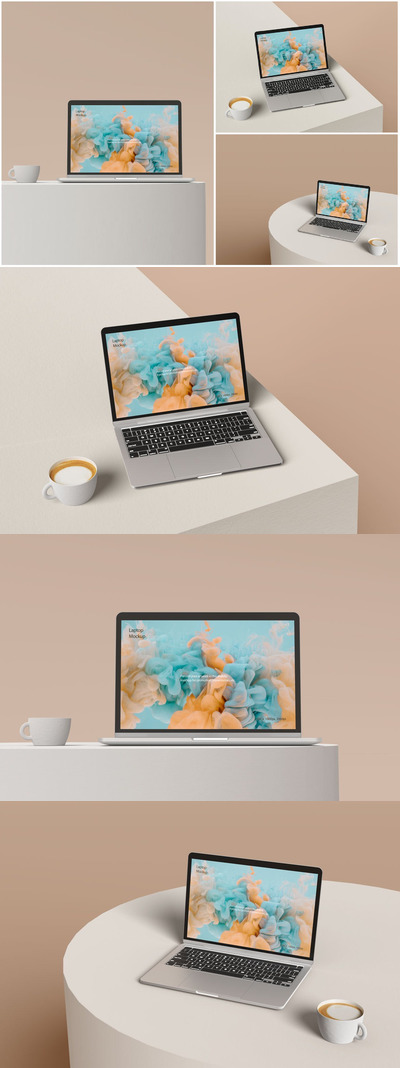 苹果MacBook笔记本电脑样机 (PSD)