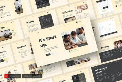 电商项目介绍PPT模版 (PPTX)