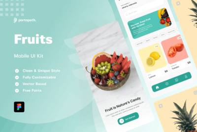 水果购买 APP UI KIT (FIG)