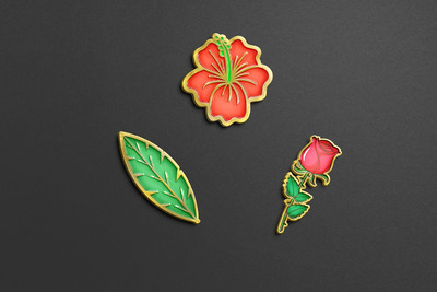 金边珐琅别针样机 (PSD)