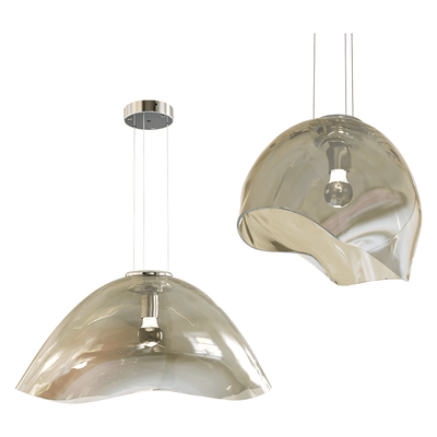 Vistosi Ninfea不规则形状灯罩艺术吊灯3D模型（OBJ,FBX,MAX）